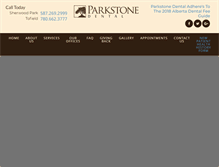 Tablet Screenshot of parkstonedental.com